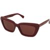 Max Mara Elizabeth MM0171 69S | Occhiali da Sole Graduati o Non Graduati | Prova Online | Plastica | Cat Eye | Bordeaux | Adrialenti