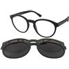 Emporio Armani EA4152 50421W | Occhiali da Vista con Clip da Sole | Prova Online | Plastica | Panthos | Nero | Adrialenti