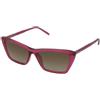 Saint Laurent SL 737 Mica Thin 006 | Occhiali da Sole Graduati o Non Graduati | Prova Online | Plastica | Rettangolari, Cat Eye | Rosa, Trasparente | Adrialenti