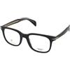 David Beckham DB 1184 807 | Occhiali da Vista Graduati | Prova Online | Plastica | Quadrati | Nero | Adrialenti
