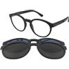Emporio Armani EA4152 58011W | Occhiali da Vista con Clip da Sole | Prova Online | Plastica | Panthos | Nero | Adrialenti
