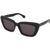 Max Mara Elizabeth MM0171 01A | Occhiali da Sole Graduati o Non Graduati | Prova Online | Plastica | Cat Eye | Nero | Adrialenti