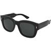 Gucci GG1110S 001 | Occhiali da Sole Graduati o Non Graduati | Prova Online | Plastica | Quadrati | Nero | Adrialenti
