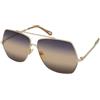Chloe CH0278S 006 | Occhiali da Sole Graduati o Non Graduati | Prova Online | Metallo | Quadrati | Oro | Adrialenti