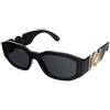 Versace VE4361 GB1/87 | Occhiali da Sole Graduati o Non Graduati | Prova Online | Plastica | Rettangolari | Nero | Adrialenti