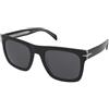 David Beckham DB 7000/S FLAT 7C5/IR | Occhiali da Sole Graduati o Non Graduati | Prova Online | Plastica | Rettangolari | Nero, Trasparente | Adrialenti