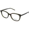 Saint Laurent SL 644/F 005 | Occhiali da Vista Graduati | Prova Online | Unisex | Plastica | Quadrati | Verde, Trasparente | Adrialenti