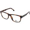 Lacoste L2887-230 | Occhiali da Vista Graduati | Prova Online | Plastica | Rettangolari | Marrone, Havana | Adrialenti