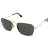 Ray-Ban Caravan RB3136 181 | Occhiali da Sole Graduati o Non Graduati | Prova Online | Unisex | Metallo | Quadrati | Oro | Adrialenti