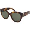Saint Laurent SL M95/F 003 | Occhiali da Sole Graduati o Non Graduati | Prova Online | Plastica | Quadrati | Marrone, Havana | Adrialenti