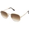 Ray-Ban Hexagonal RB3548 001/51 | Occhiali da Sole Graduati o Non Graduati | Prova Online | Unisex | Metallo | Quadrati | Oro | Adrialenti