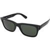 Ray-Ban Mr Burbank RB2283 901/31 | Occhiali da Sole Graduati o Non Graduati | Prova Online | Unisex | Plastica | Quadrati | Nero | Adrialenti
