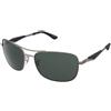 Ray-Ban RB3515 004/71 | Occhiali da Sole Graduati o Non Graduati | Prova Online | Unisex | Metallo | Quadrati | Rutenio | Adrialenti