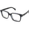 David Beckham DB 7152 Y00 | Occhiali da Vista Graduati | Plastica | Quadrati | Blu, Trasparente | Adrialenti