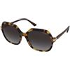 Vogue VO5561S 26058G | Occhiali da Sole Graduati o Non Graduati | Prova Online | Plastica | Quadrati | Marrone, Havana | Adrialenti