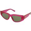 Calvin Klein Jeans CKJ23603S 675 | Occhiali da Sole Graduati o Non Graduati | Prova Online | Plastica | Cat Eye, Ovali / Ellittici | Rosa, Trasparente | Adrialenti