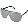 Versace VE2140 10006G | Occhiali da Sole Graduati o Non Graduati | Prova Online | Unisex | Metallo | Mascherina | Argento | Adrialenti