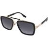 Marc Jacobs Marc 674/S 807/9O | Occhiali da Sole Graduati o Non Graduati | Prova Online | Unisex | Plastica | Quadrati | Nero, Oro | Adrialenti