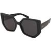 Crullé Extra C1 | Occhiali da Sole Graduati o Non Graduati | Prova Online | Plastica | Cat Eye | Nero | Adrialenti