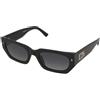 Dsquared2 Icon 0017/S 807/9O | Occhiali da Sole Graduati o Non Graduati | Prova Online | Plastica | Rettangolari | Nero | Adrialenti