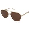 Alexander McQueen AM0478S 002 | Occhiali da Sole Graduati o Non Graduati | Metallo | Pilot | Oro | Adrialenti