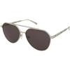 Alexander McQueen AM0478S 001 | Occhiali da Sole Graduati o Non Graduati | Unisex | Metallo | Pilot | Argento | Adrialenti