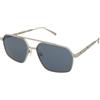 Alexander McQueen AM0477S 004 | Occhiali da Sole Graduati o Non Graduati | Metallo | Pilot | Argento | Adrialenti