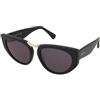 Max Mara MM0093 01A | Occhiali da Sole Graduati o Non Graduati | Prova Online | Plastica | Quadrati | Nero | Adrialenti
