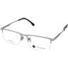 Kimikado Titanium Tate C2 | Occhiali da Vista Graduati | Prova Online | Unisex | Titanio | Rettangolari | Argento | Adrialenti