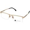 Kimikado Titanium Tate C1 | Occhiali da Vista Graduati | Prova Online | Unisex | Titanio | Rettangolari | Oro | Adrialenti