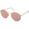 Ray-Ban RB3447 112/Z2 | Occhiali da Sole Graduati o Non Graduati | Prova Online | Unisex | Metallo | Tondi | Oro | Adrialenti