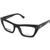 Dsquared2 D2 0153 807 | Occhiali da Vista Graduati | Prova Online | Plastica | Cat Eye | Nero | Adrialenti