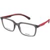 Polaroid PLD D547 KB7 | Occhiali da Vista Graduati | Prova Online | Unisex | Plastica | Quadrati | Grigio, Trasparente | Adrialenti