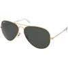 Ray-Ban Aviator Large Metal RB3025 - 001/58 | Occhiali da Sole Graduati o Non Graduati | Prova Online | Unisex | Metallo | Pilot | Oro | Adrialenti
