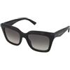 Alexander McQueen AM0473S 001 | Occhiali da Sole Graduati o Non Graduati | Prova Online | Plastica | Quadrati | Nero | Adrialenti