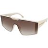 Carrera Victory C 18/S SZJ/YK | Occhiali da Sole Graduati o Non Graduati | Prova Online | Plastica | Mascherina | Bianco, Oro | Adrialenti
