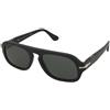Persol PO3369S 95/31 | Occhiali da Sole Graduati o Non Graduati | Prova Online | Unisex | Plastica | Quadrati | Nero | Adrialenti