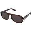 Persol PO3369S 24/B1 | Occhiali da Sole Graduati o Non Graduati | Prova Online | Unisex | Plastica | Quadrati | Marrone, Havana | Adrialenti