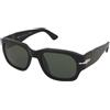 Persol PO3380S 95/31 | Occhiali da Sole Graduati o Non Graduati | Prova Online | Plastica | Quadrati | Nero, Argento | Adrialenti