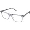 Crullé Calm C3 | Occhiali da Vista Graduati | Prova Online | Unisex | Plastica | Rettangolari | Grigio, Trasparente | Adrialenti