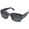 Persol PO3380S 1192/S3 | Occhiali da Sole Graduati o Non Graduati | Prova Online | Unisex | Plastica | Quadrati | Grigio, Trasparente | Adrialenti