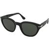 Persol PO3379S 95/31 | Occhiali da Sole Graduati o Non Graduati | Prova Online | Plastica | Quadrati | Nero, Argento | Adrialenti