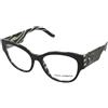 Dolce & Gabbana DG3377 3372 | Occhiali da Vista Graduati | Prova Online | Plastica | Quadrati | Nero | Adrialenti