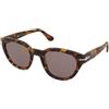 Persol PO3379S 1052/53 | Occhiali da Sole Graduati o Non Graduati | Prova Online | Unisex | Plastica | Quadrati | Marrone, Havana | Adrialenti