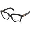 Dolce & Gabbana DG3395 501 | Occhiali da Vista Graduati | Prova Online | Plastica | Quadrati | Nero | Adrialenti