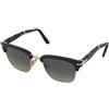 Persol PO3375S 1225/71 | Occhiali da Sole Graduati o Non Graduati | Prova Online | Metallo, Plastica | Browline | Nero, Oro | Adrialenti