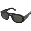 Persol Vincent PO3373S 95/31 | Occhiali da Sole Graduati o Non Graduati | Prova Online | Plastica | Quadrati | Nero | Adrialenti