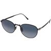 Persol PO5002ST 8004Q8 | Occhiali da Sole Graduati o Non Graduati | Prova Online | Unisex | Titanio | Tondi | Nero | Adrialenti