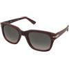 Persol PO3372S 1223/71 | Occhiali da Sole Graduati o Non Graduati | Prova Online | Unisex | Plastica | Quadrati | Marrone, Bordeaux | Adrialenti