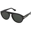 Persol PO3370S 95/31 | Occhiali da Sole Graduati o Non Graduati | Prova Online | Unisex | Plastica | Quadrati | Nero | Adrialenti